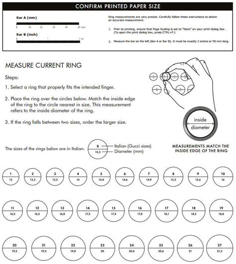 gucci measure ring|Gucci ring size conversion.